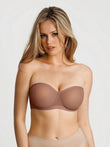 Popilush® Sheer Mesh Strapless Minimizer Underwire Bra