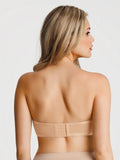 Popilush® Sheer Mesh Strapless Minimizer Underwire Bra