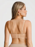 Popilush® Sheer Mesh Strapless Minimizer Underwire Bra
