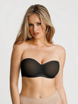 Popilush® Sheer Mesh Strapless Minimizer Underwire Bra