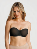 Popilush® Sheer Mesh Strapless Minimizer Underwire Bra