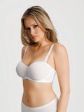 Popilush® Sheer Mesh Strapless Minimizer Underwire Bra