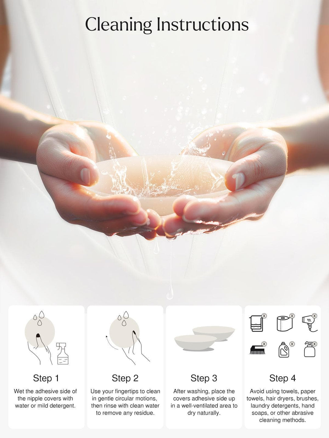 Popilush® Nipple Pads Silicone Nipple Covers