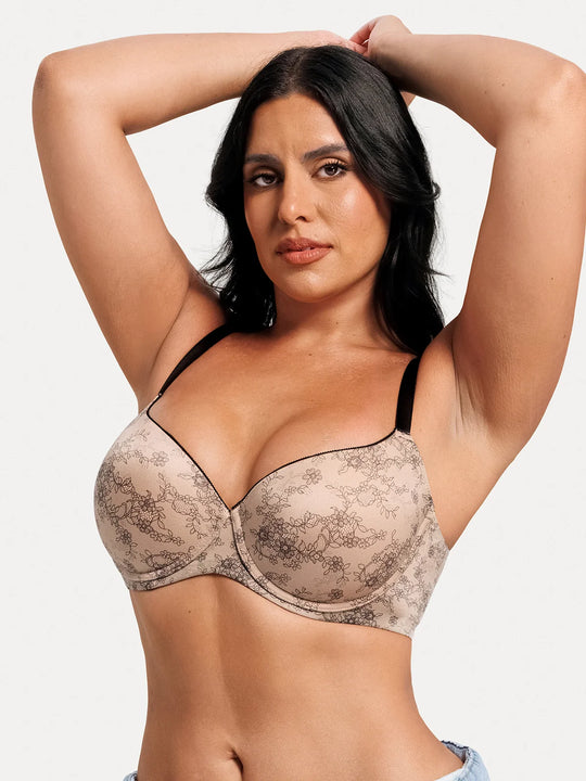 Smooth Molded Cup Underwire Push-Up Bra