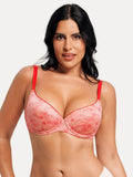 Popilush® Red Nude / 34C Smooth Cup Underwire Push-Up Bra
