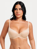 Popilush® Skin / 34C Smooth Cup Underwire Push-Up Bra