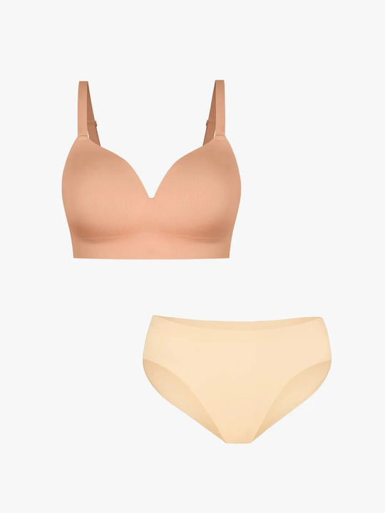 Popilush® Set / Dark Beige+Beige / S SoftForm ContourLift™  Seamless Shaping Set