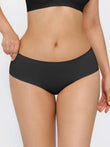 SoftForm low-rise brief in black, showcasing its seamless design and comfortable, skin-friendly fabric.
