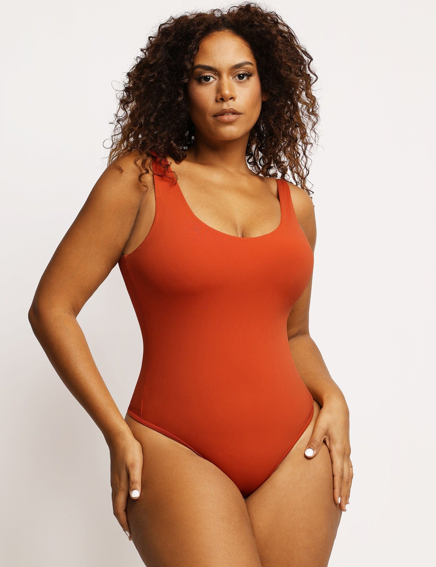  S Square Neck Thong Bodysuits
