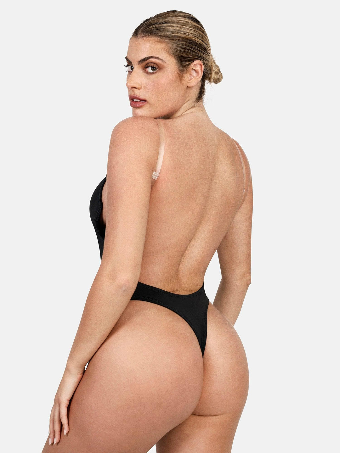 Strapless Backless U-Plunge Bodysuit | Deep U Sculpt - Popilush Strapless Backless U-Plunge Bodysuit | Deep U Sculpt - Popilush