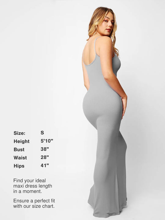 Popilush® Maxi Dress: Perfect Fit, with Size Chart