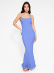 Stylish purple maxi dress with shaping from Popilush®, perfect fit