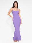 Maxi slip dress with built-in shapewear by Popilush®, featuring a mermaid hem
