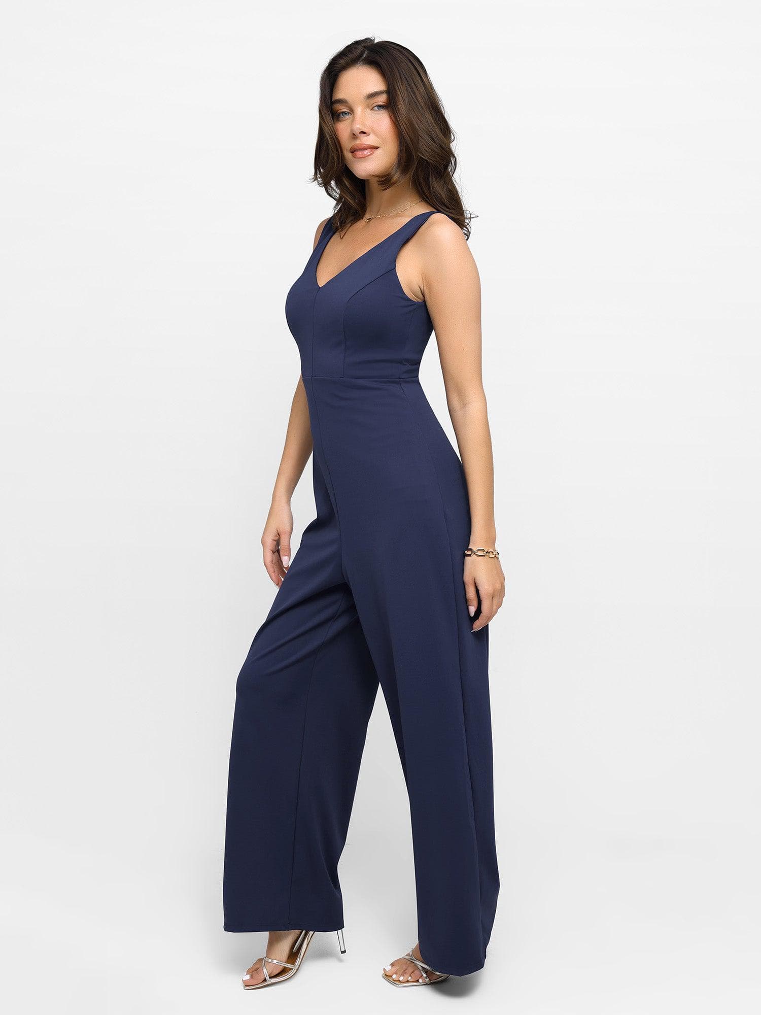 Shapewear Slimming Wide Leg Jumpsuit Popilush shapewear-slimming-wide-leg-jumpsuit-popilush