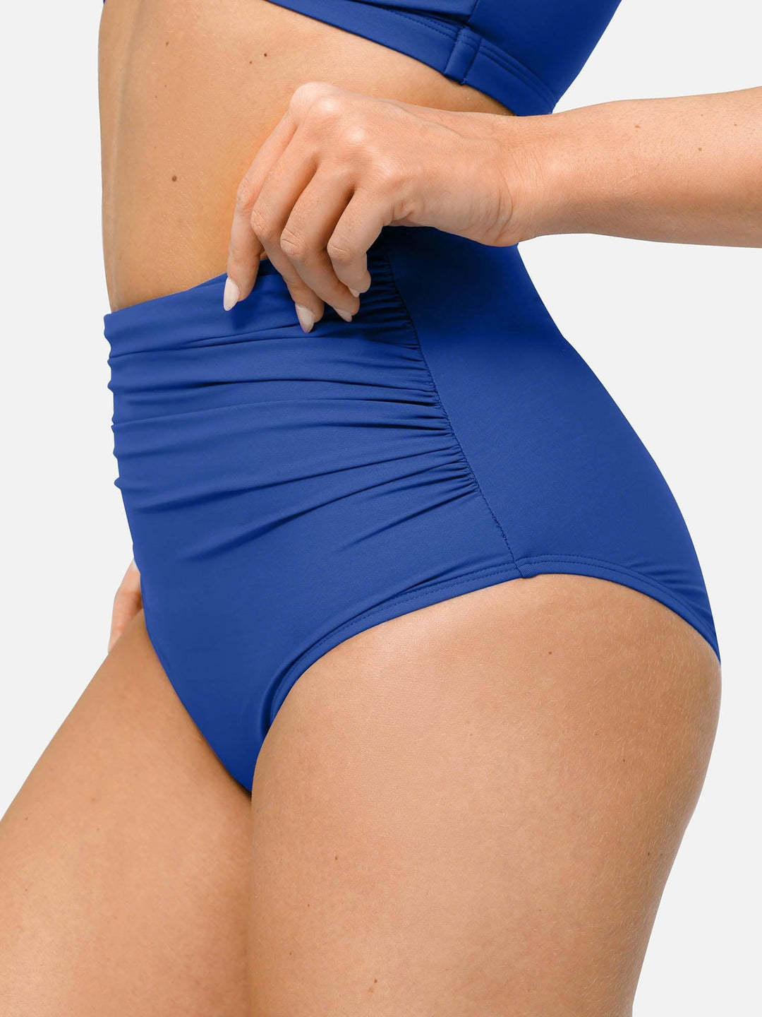 Shapewear Ruched High-Waist Sculpting Bikini Bottom – Popilush