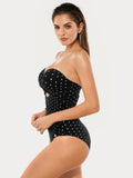 Popilush® Twist & Shirred Sculpting One-Piece with Removable Straps