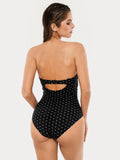 Popilush® Twist & Shirred Sculpting One-Piece with Removable Straps