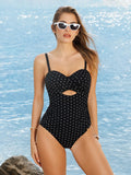 Popilush® Twist & Shirred Sculpting One-Piece with Removable Straps