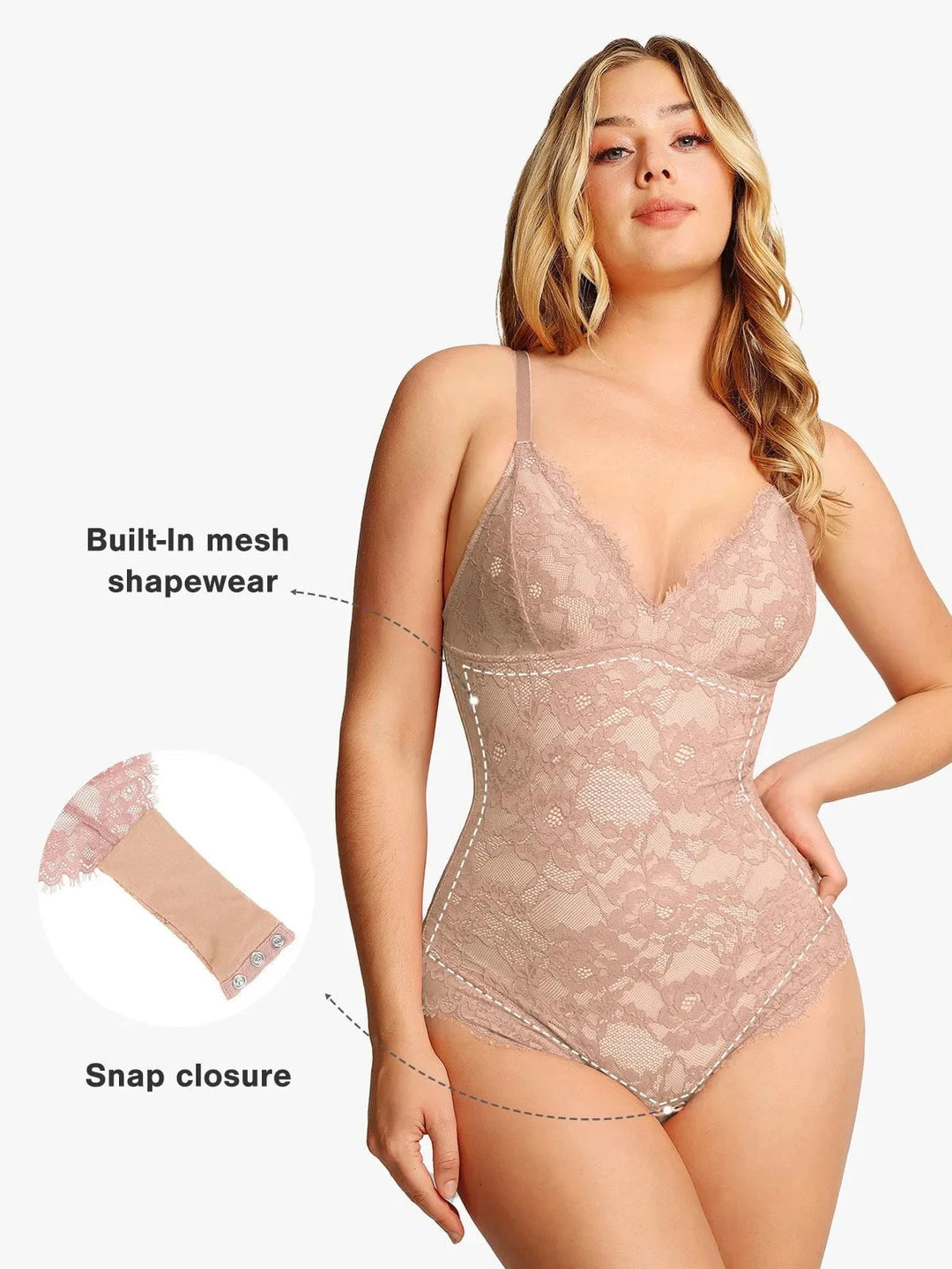 Shapewear Firm Control Smoothing Full Lace Thong Bodysuit Popilush Shapewear Firm Control Smoothing Full Lace Thong Bodysuit Popilush