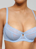 Popilush® Unlined Lace Underwire Minimizer Bra