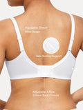Popilush® Unlined Lace Underwire Minimizer Bra