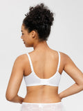 Popilush® Unlined Lace Underwire Minimizer Bra