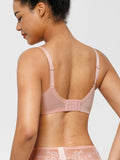 Popilush® Unlined Lace Underwire Minimizer Bra