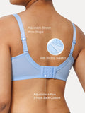 Popilush® Unlined Lace Underwire Minimizer Bra