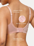 Popilush® Unlined Lace Underwire Minimizer Bra