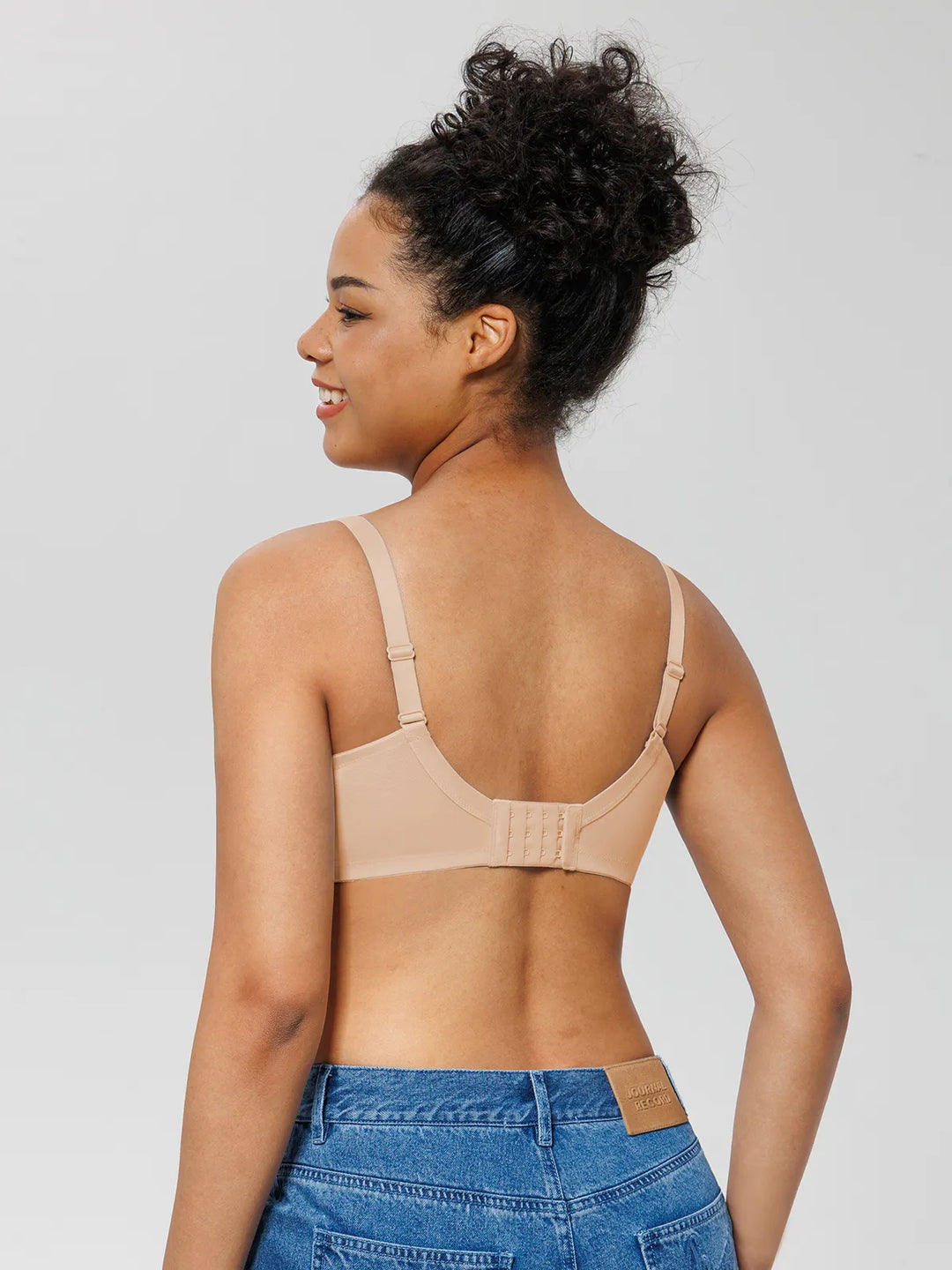 Popilush® Unlined Lace Underwire Minimizer Bra