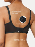 Popilush® Unlined Lace Underwire Minimizer Bra
