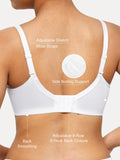 Popilush® Unlined Lace Underwire Minimizer Bra