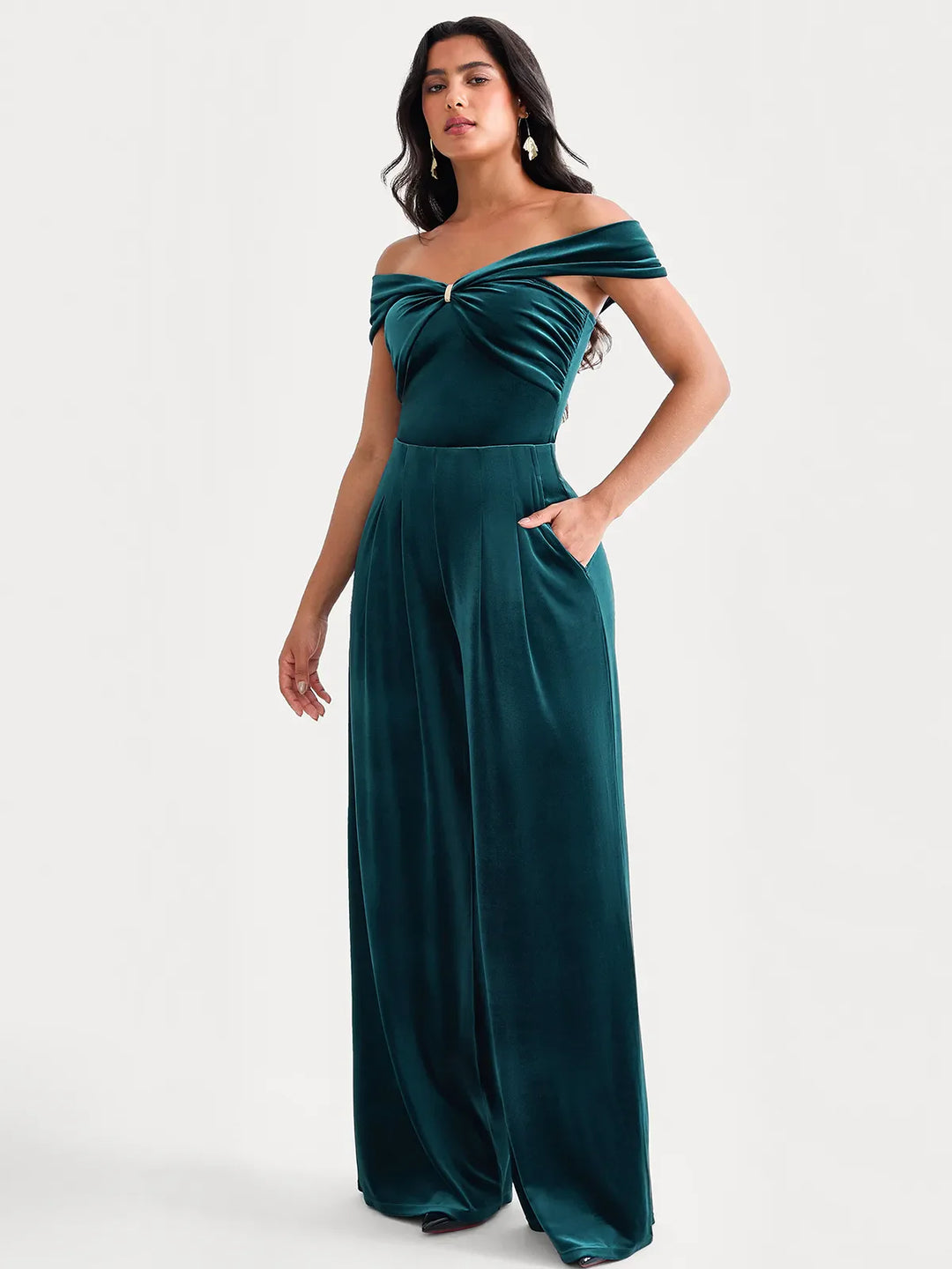 Popilush® Velvet Straight-Leg Sculpting Trousers