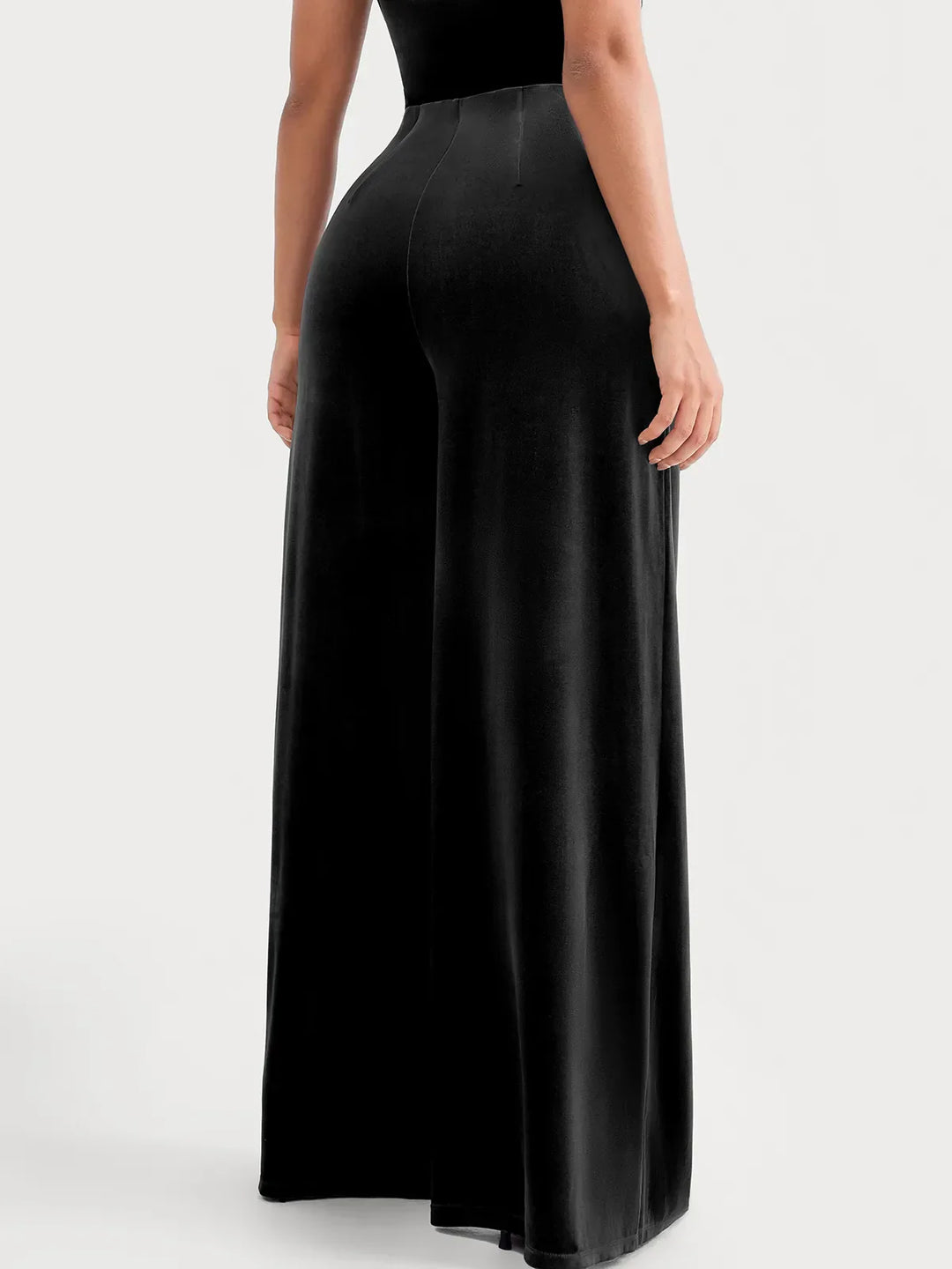 Popilush® Velvet Straight-Leg Sculpting Trousers