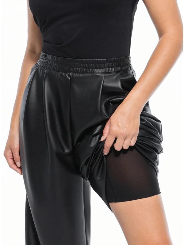 Popilush® Velvet Wide-Leg Sculpting Trousers