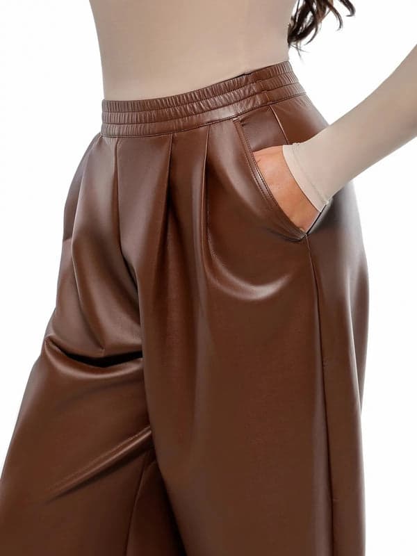 Popilush® Velvet Wide-Leg Sculpting Trousers