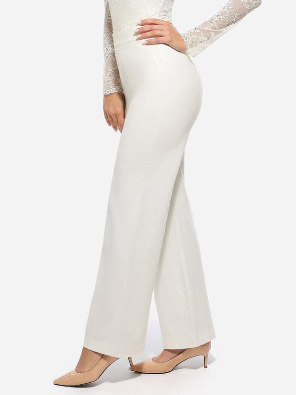 Popilush® Velvet Wide-Leg Sculpting Trousers