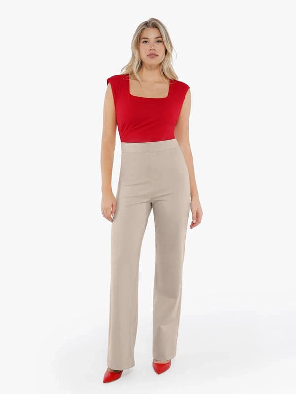 Popilush® Velvet Wide-Leg Sculpting Trousers