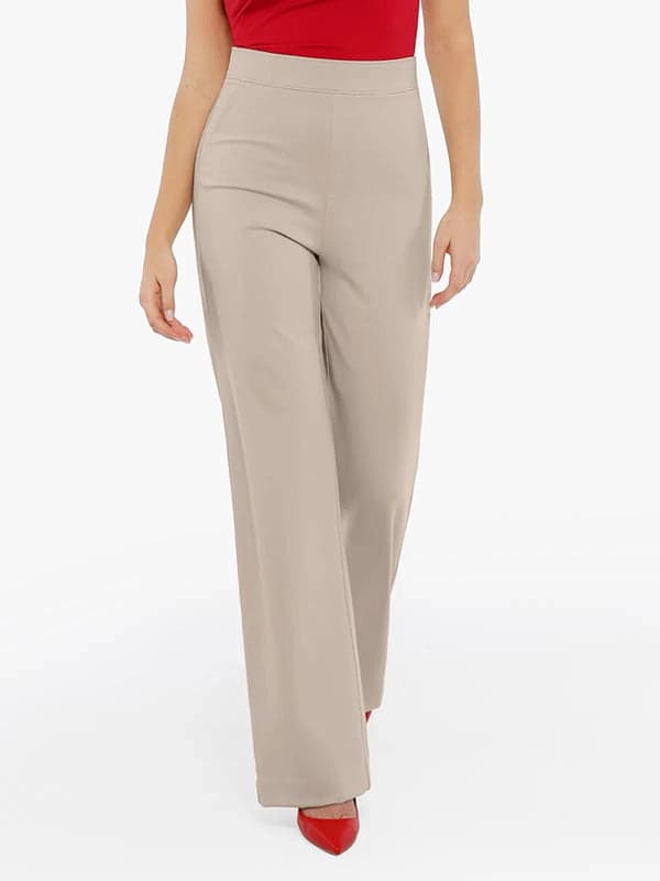 Popilush® Velvet Wide-Leg Sculpting Trousers