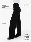 Popilush® Velvet Wide-Leg Sculpting Trousers