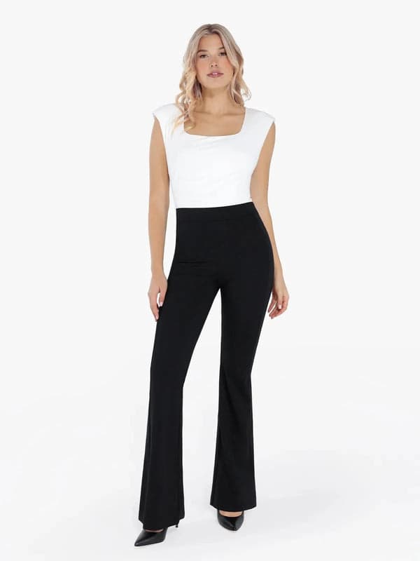 Popilush® Velvet Wide-Leg Sculpting Trousers