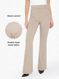 Popilush® Velvet Wide-Leg Sculpting Trousers
