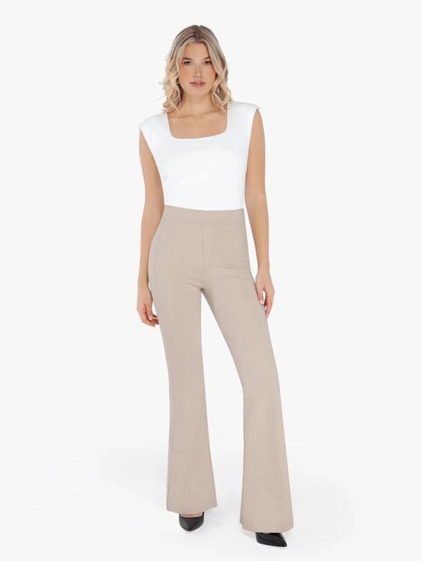 Popilush® Velvet Wide-Leg Sculpting Trousers