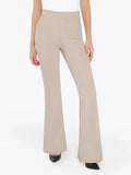 Popilush® Soft Brown / S Velvet Wide-Leg Sculpting Trousers