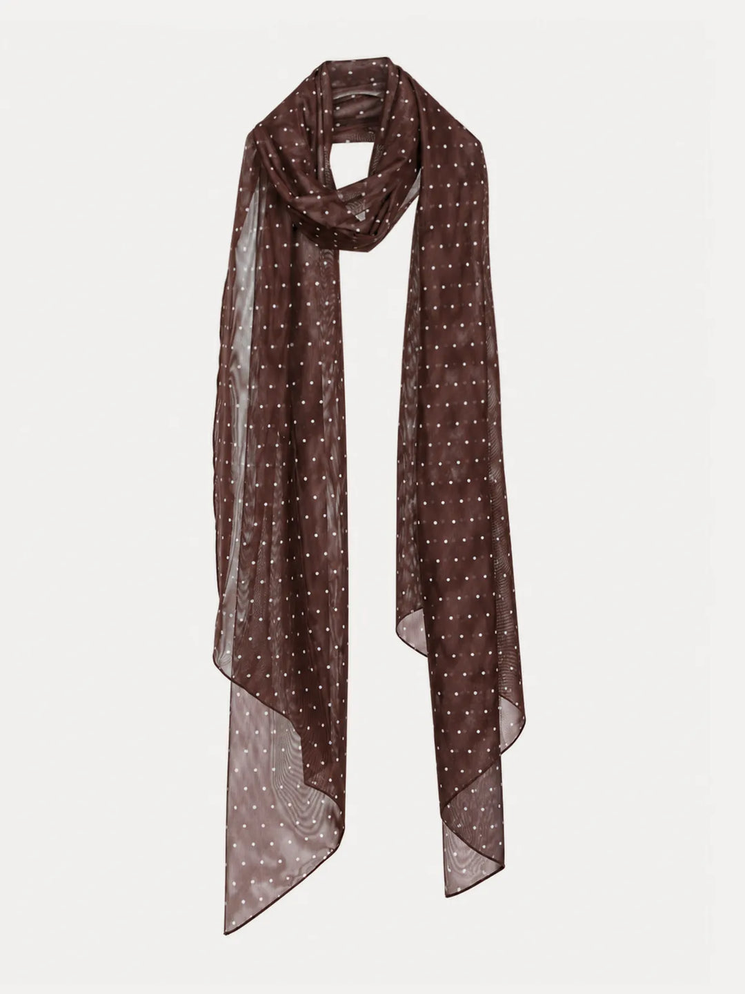 Popilush® Brown Polka Dot / One Size Versatile Draped Shawl Wrap