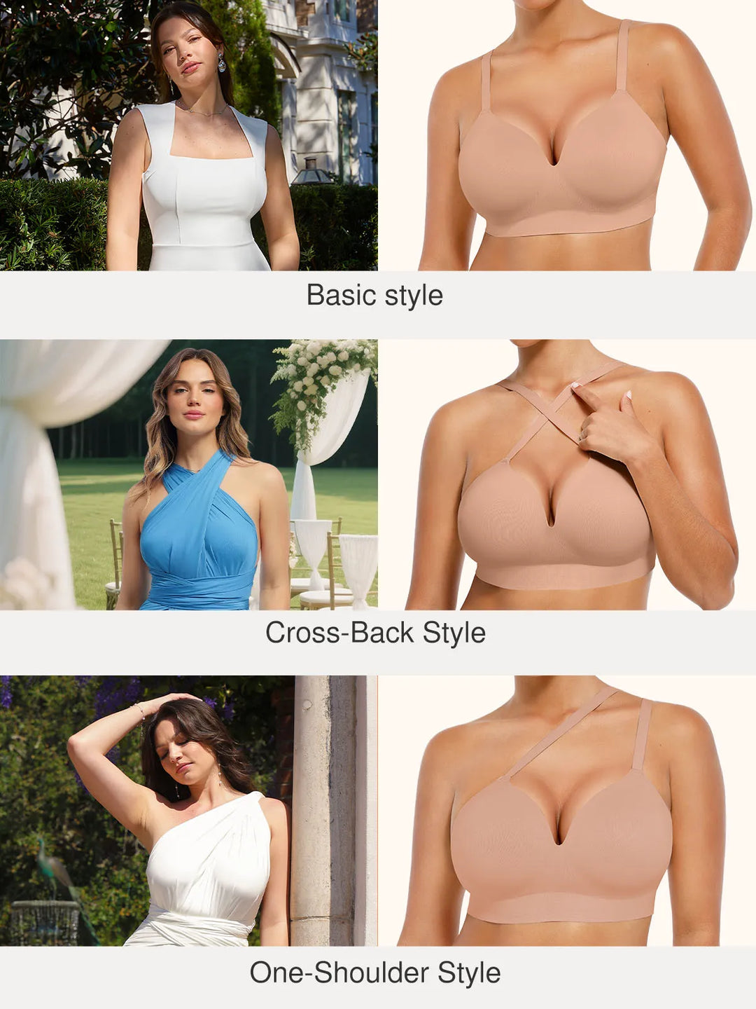 Popilush® Supportive No Underwire Bra Wireless Secret Infinite Supportive Bralette