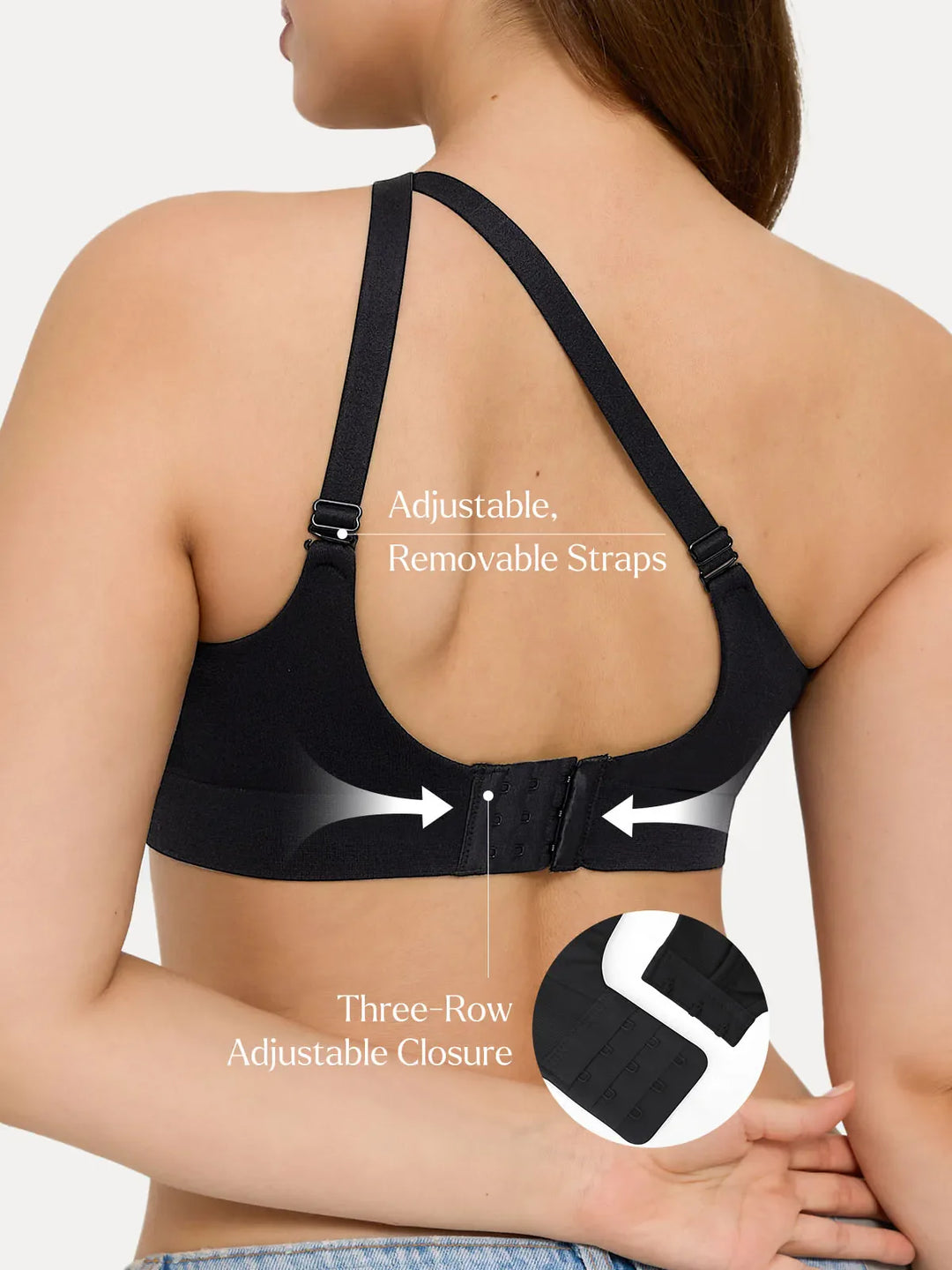 Popilush® Supportive No Underwire Bra Wireless Secret Infinite Supportive Bralette