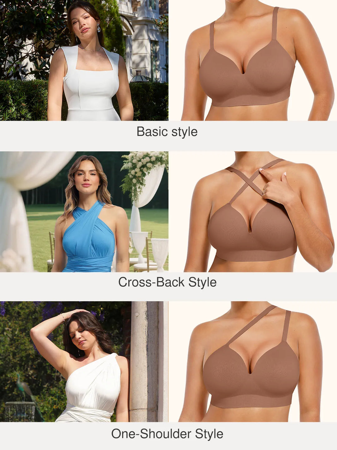 Popilush® Supportive No Underwire Bra Wireless Secret Infinite Supportive Bralette