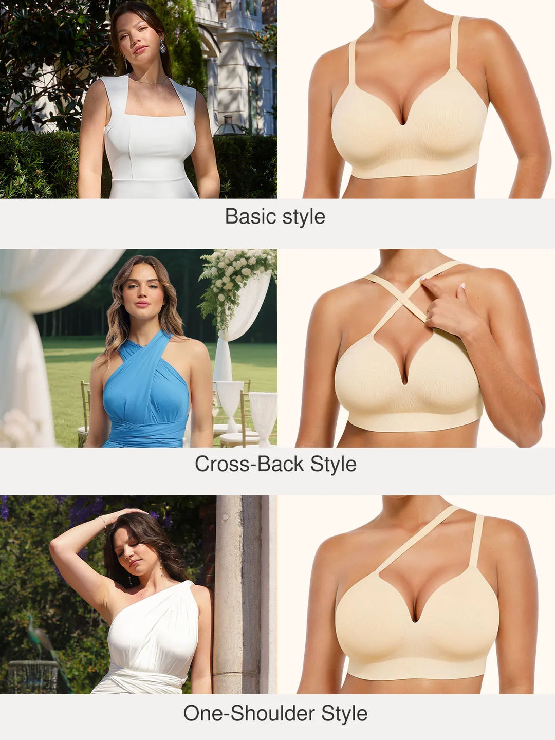 Popilush® Supportive No Underwire Bra Wireless Secret Infinite Supportive Bralette
