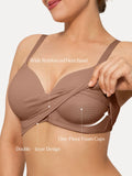 Popilush® Supportive No Underwire Bra Wireless Secret Infinite Supportive Bralette